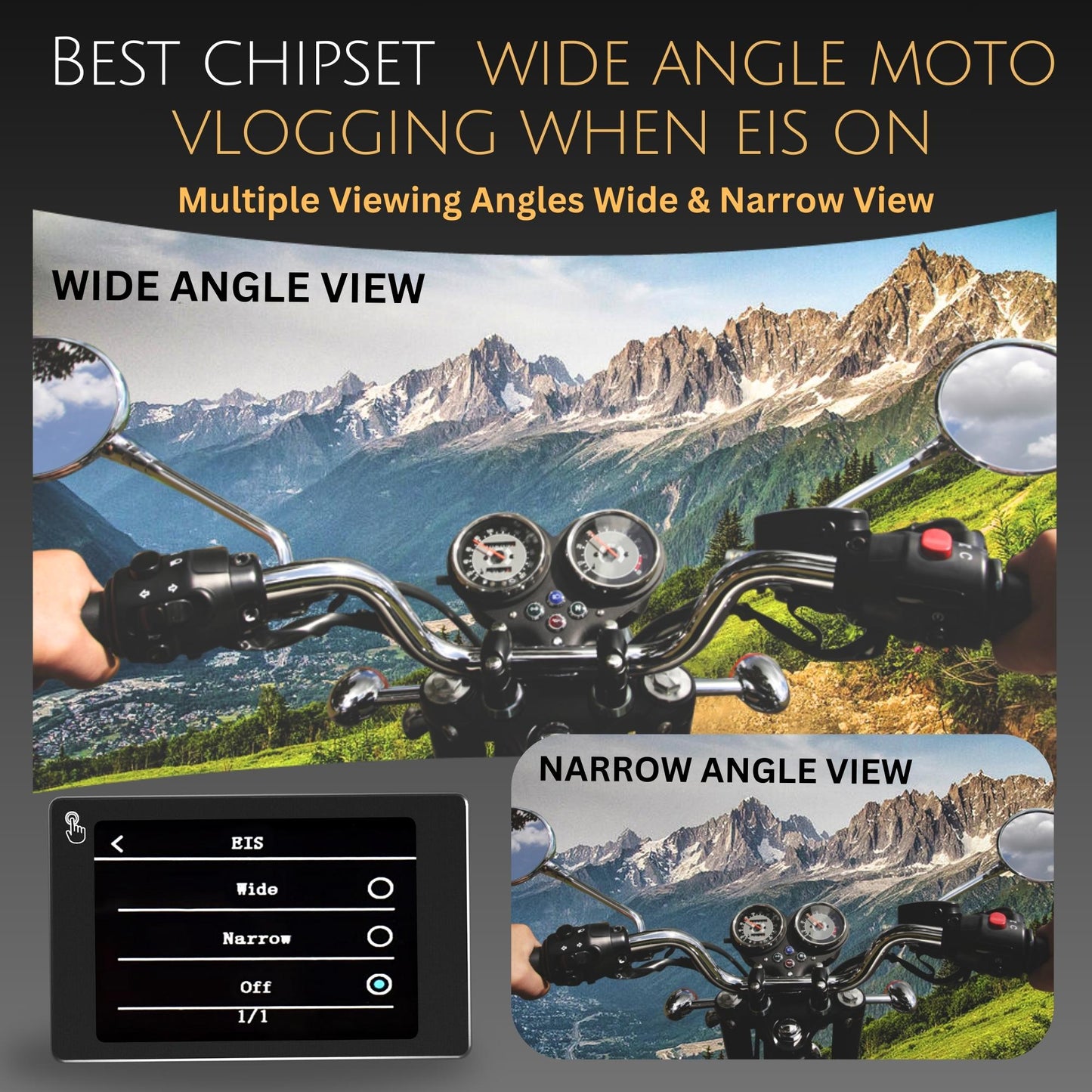 CASON CX11 5K Dual Screen Action Camera for Moto Vlogging