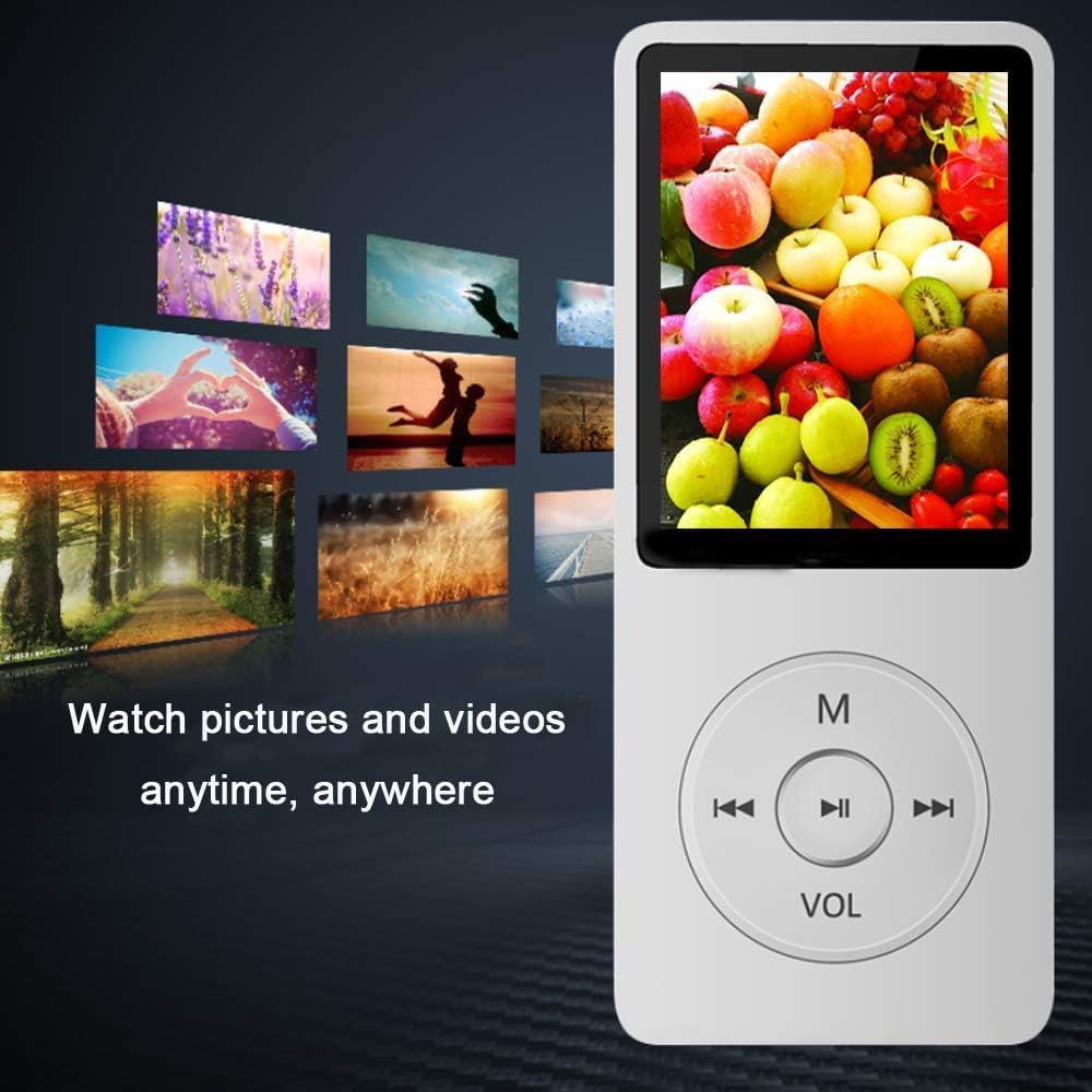 Cason 16GB Mini MP3 Music Player with Bluetooth 5.4, Video Playback,Pocket-Sized MP3 Player for Music,Voice Recording,FM Radio -Expanded Up to 128GB