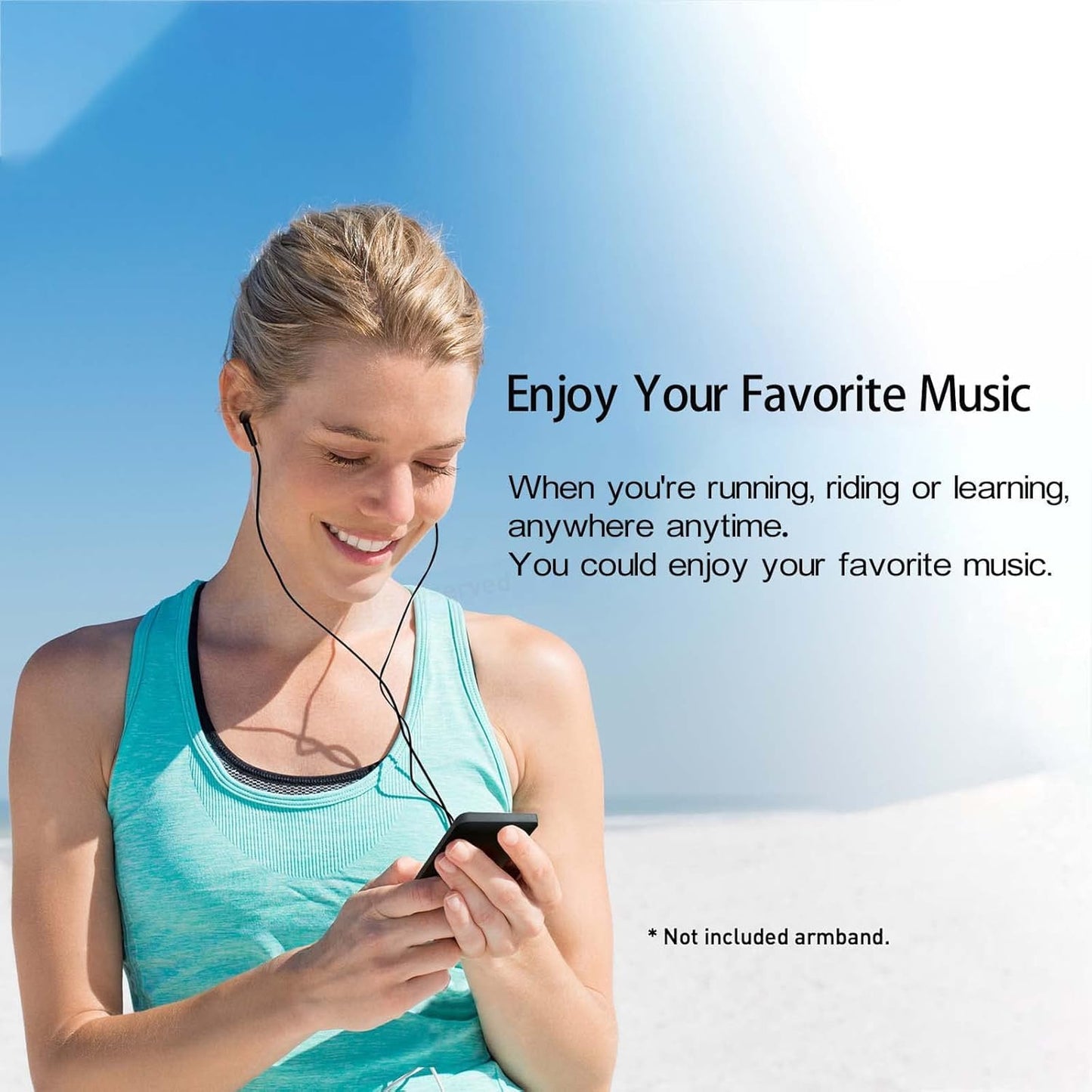 Cason 16GB Mini MP3 Music Player with Bluetooth 5.4, Video Playback,Pocket-Sized MP3 Player for Music,Voice Recording,FM Radio -Expanded Up to 128GB