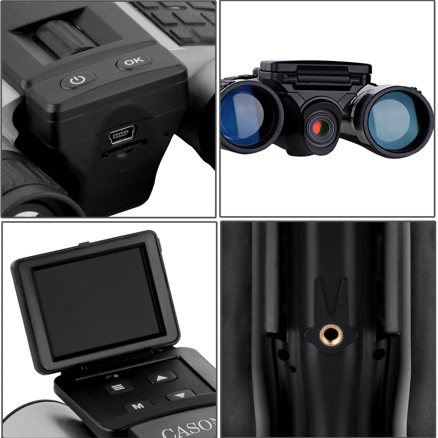 Cason 12 X 32 Digital Binocular with Camera & Video Recording 1080P HD Video,12 x ZoomBinoculars
