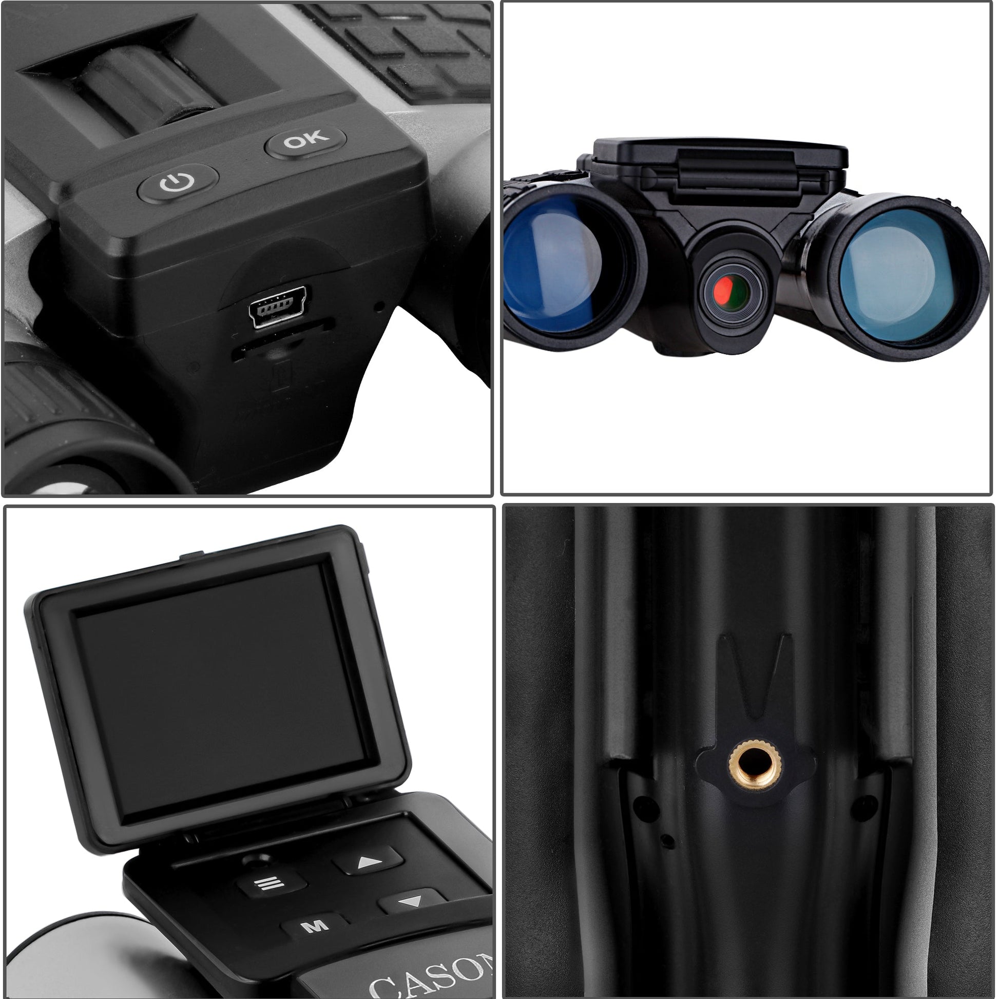 Cason 12 X 32 Digital Binocular with Camera & Video Recording 1080P HD Video,12 x ZoomBinoculars