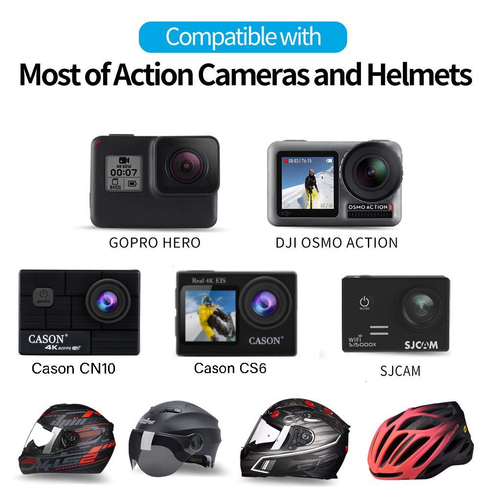 Cason - Helmet Mount for Action Camera / Helmet Chin MountAction Camera Accessories