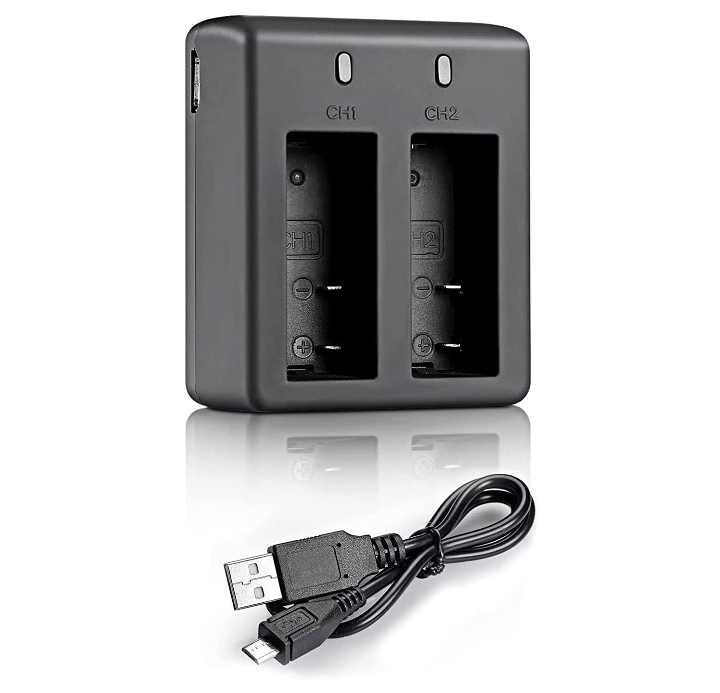 Cason Premium Dual Charger Station/Dual Port Battery Charger with Micro USBAction Camera Accessories