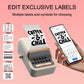 CASON Mini Label Printer Machine | Vintage Thermal Label Maker for Home, Office, Storage, Packaging & Small Business, Bottle Label Machine,30-52mm Label Adjustable Paper