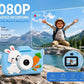 Cason Mini Digital Camera for Kids1080P HD,Camera with Dual Cameras,Rechargeable with SD Card, Real Toy Camera with Games,Birthday Gift for Kids for 5-12 Years Kid