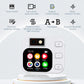 Cason Mini MP3 Music Player with Bluetooth & 180° Rotating Mini Camera,Touch Screen Audio Player with Built-in Speaker, Pocket-Sized MP3 Player with FM Radio,E-Book -Expanded Up to 128GB (White)