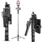 Cason Long 69 Inch Selfie Stick for iPhone & Mobile, Portable Tripod with Bluetooth Remote- Selfie Stand for 2 Mobile Phones (Horizontal,Vertical) & Camera(Black)