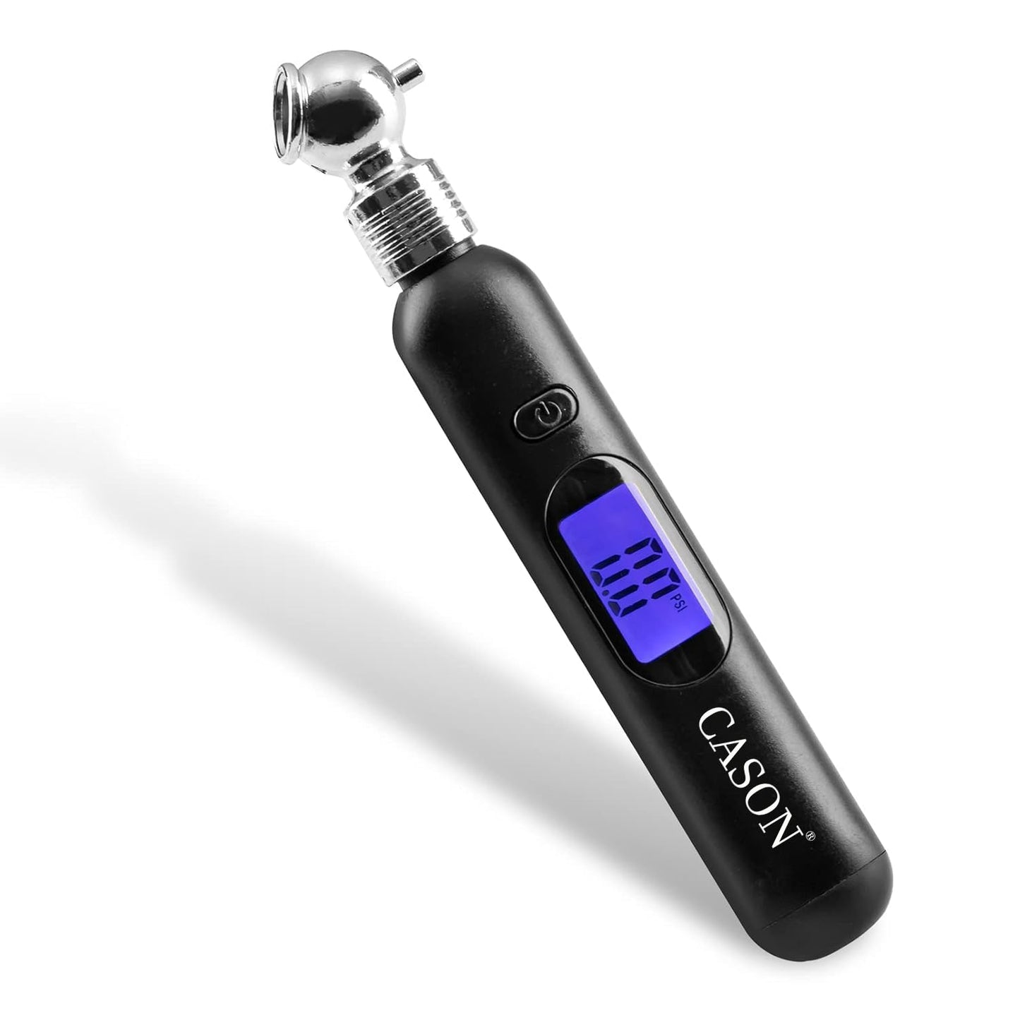 Cason Mini Digital Tyre Pressure Gauge for Cars and Bikes | Accurate Tyre Pressure Monitoring with Backlit LCD for Real-Time Readings(Black)