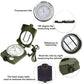 CASON (DEVICE OF C) Professional High Accuracy Metal Waterproof Military Compass for Directions (8 X 6.5 X 3 Cm, Green)