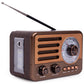 Cason FR22 Fm Radio for Home with Bluetooth Speaker,Vintage Radio with USB -Retro Radio Portable Music Player with Transistor Frequency Knob Meter,SD Card,Headphone Jack(Brown)