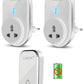 CASON - Self-Powered Battery Free Wireless Door Bell for Home Long Range/Wireless Calling Bell,Remote Bell With Socket Plug In type,up to 1000ft Range (White)