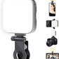 Cason Selfie Light for Mobile - Dimmable 3000-9900K Ring Light for Phone, Rechargeable LED Camera Light for Video Shooting, Laptop Light for Video Conferences (White, Warm Light)