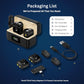 CASON SX23 Wireless Mic for You Tube & Content Creators with 3 Level Ultra Noise-Cancelling Feature and Charging Case, Microphone for Vlogging with iPhone/Android Devices (2 Mic)