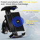 CASON -Mobile Holder for Bikes,Scooty/Cycle Phone Holder Mount,Anti-Shake Design,Switch Lock Behind,Cushioning Pads,360° Rotation for Handlebar Compatible with All Phones for Maps,GPS(Black)