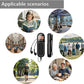 Cason Small FM Radio/Pocket Mini Radio with Earphones,USB Rechargeable Portable Transistor Radio,Digital Tuning,LCD Screen,Stereo Sound, Belt Clip for Gym,Walking(Black)