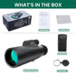 Cason -10x50 Monoculars for Long Distance,High Power Monocular Telescope for Adults & Kids with BAK4 Prism |Super Bright |FMC Lens, Suitable for Bird Watching,Outdoors,Travel(Black)