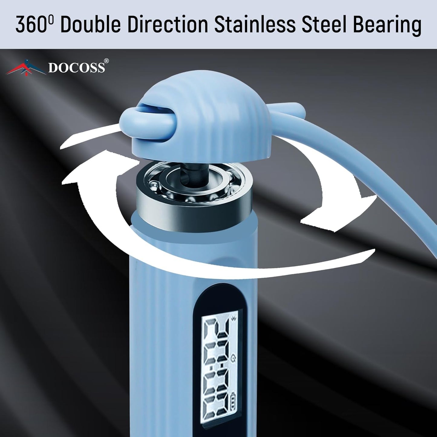 Cason Professional Skipping Rope With Counter for Man,Women,Kids/Sports Speed Skipping Rope With Adjustable Weighted Jump Rope( NO App (only Counter)