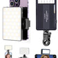 Cason 2 in 1 Portable Light for Video Shooting YouTube -Dimmable 2500-9900K Photography Camera Light/Ring Light for Phone,Clip On Laptop Lights-Rechargeable 3000mAh Battery