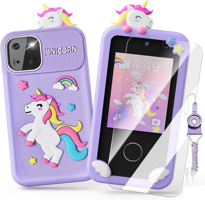 Cason Small Smart Phone for Boys & Girls,2.8” Touch Screen Mini Toy Phone for Kids with Dual Camera, Music Player, Games Kids Mobile with 8GB SD Card