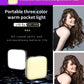 Cason Selfie Light for Mobile - Dimmable 3000-9900K Ring Light for Phone, Rechargeable LED Camera Light for Video Shooting, Laptop Light for Video Conferences (White, Warm Light)