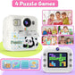 Cason Instant Camera for Kids with Print,1080P HD Instant Photo Camera with Games,3 Print Rolls,Fun Filters for Creativity for 5-15 Years Kids Upto 32GB