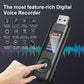 Cason 32GB Voice Recorder Device with AI Noise Reduction & Mp3 Player with Earphones,Audio Recording Device/Voice Recorder Mic Upto 40 Hours for Meetings/Lectures(Black)