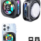 Cason Phone Cooler for Gaming – MagSafe + Clamp Mounting| Mobile Cooling Fan for iPhone & Android with RGB Light & Semi conductor|Reaches -9°C |Dual Mode Mobile Gaming Cooler with Temperature Display