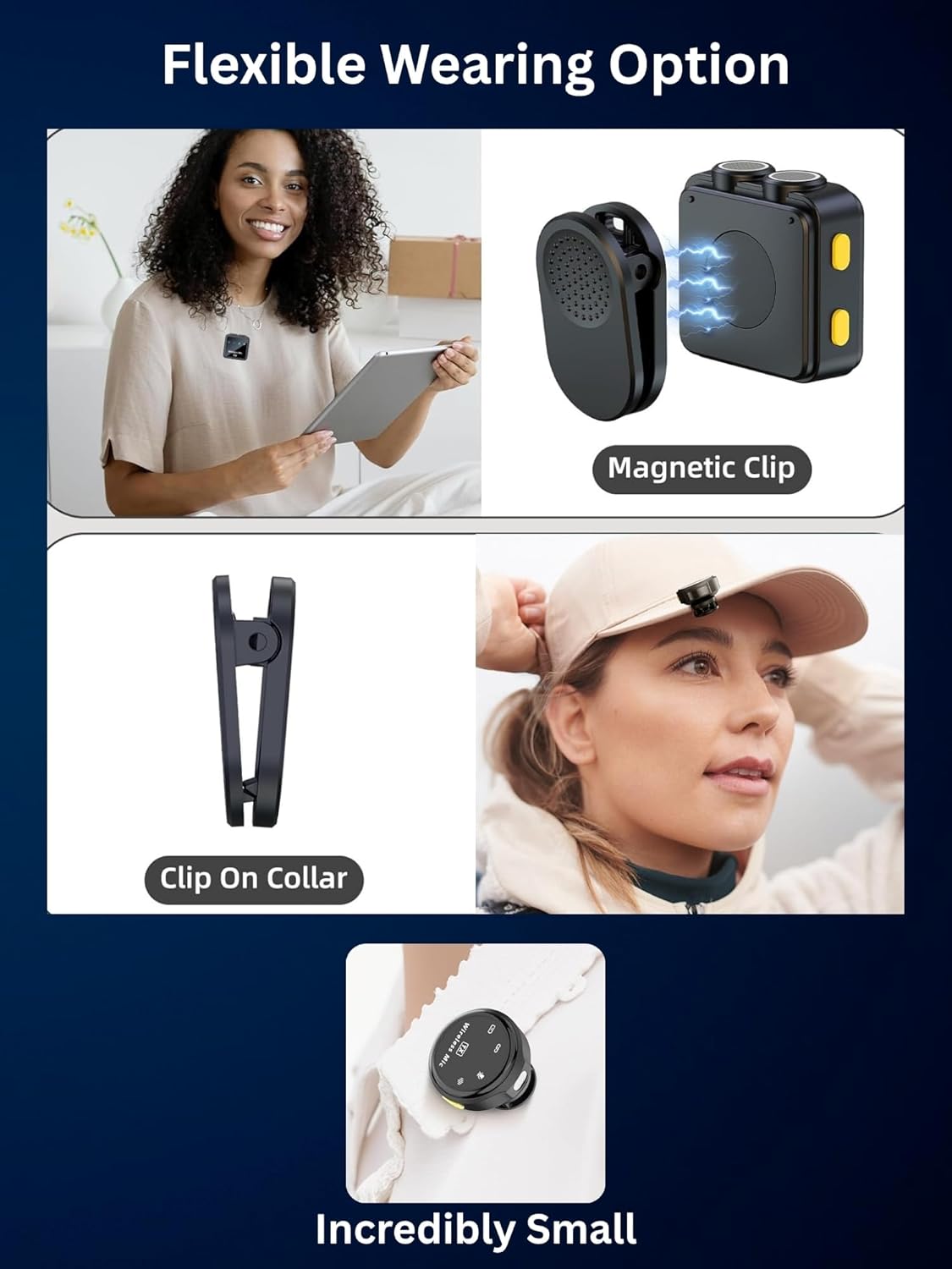 CASON SX23 Wireless Mic for You Tube & Content Creators with 3 Level Ultra Noise-Cancelling Feature and Charging Case, Microphone for Vlogging with iPhone/Android Devices (2 Mic)