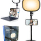 Cason Slab Key Light for Video Shooting YouTube, Tripod Stand with Light Five Color Temperatures 3200K-5600K, Adjustable Brightness 1455 Lumens, CRI 95+ with Extendable Stand for Content Creation.