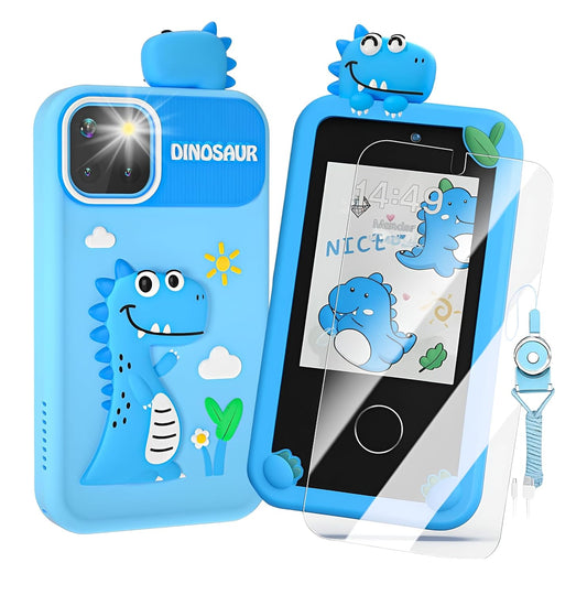 Cason Small Smart Phone for Boys & Girls,2.8” Touch Screen Mini Toy Phone for Kids with Dual Camera, Music Player, Games Kids Mobile with 8GB SD Card