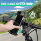 CASON -Mobile Holder for Bikes,Scooty/Cycle Phone Holder Mount,Anti-Shake Design,Switch Lock Behind,Cushioning Pads,360° Rotation for Handlebar Compatible with All Phones for Maps,GPS(Black)