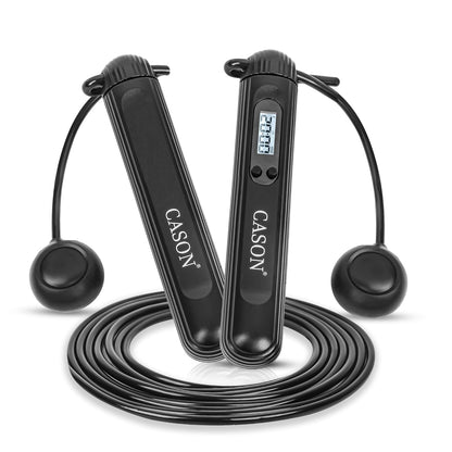 Cason Professional Skipping Rope With Counter for Man,Women,Kids/Sports Speed Skipping Rope With Adjustable Weighted Jump Rope( NO App (only Counter)