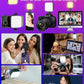 Cason Selfie Light for Mobile - Dimmable 3000-9900K Ring Light for Phone, Rechargeable LED Camera Light for Video Shooting, Laptop Light for Video Conferences (White, Warm Light)