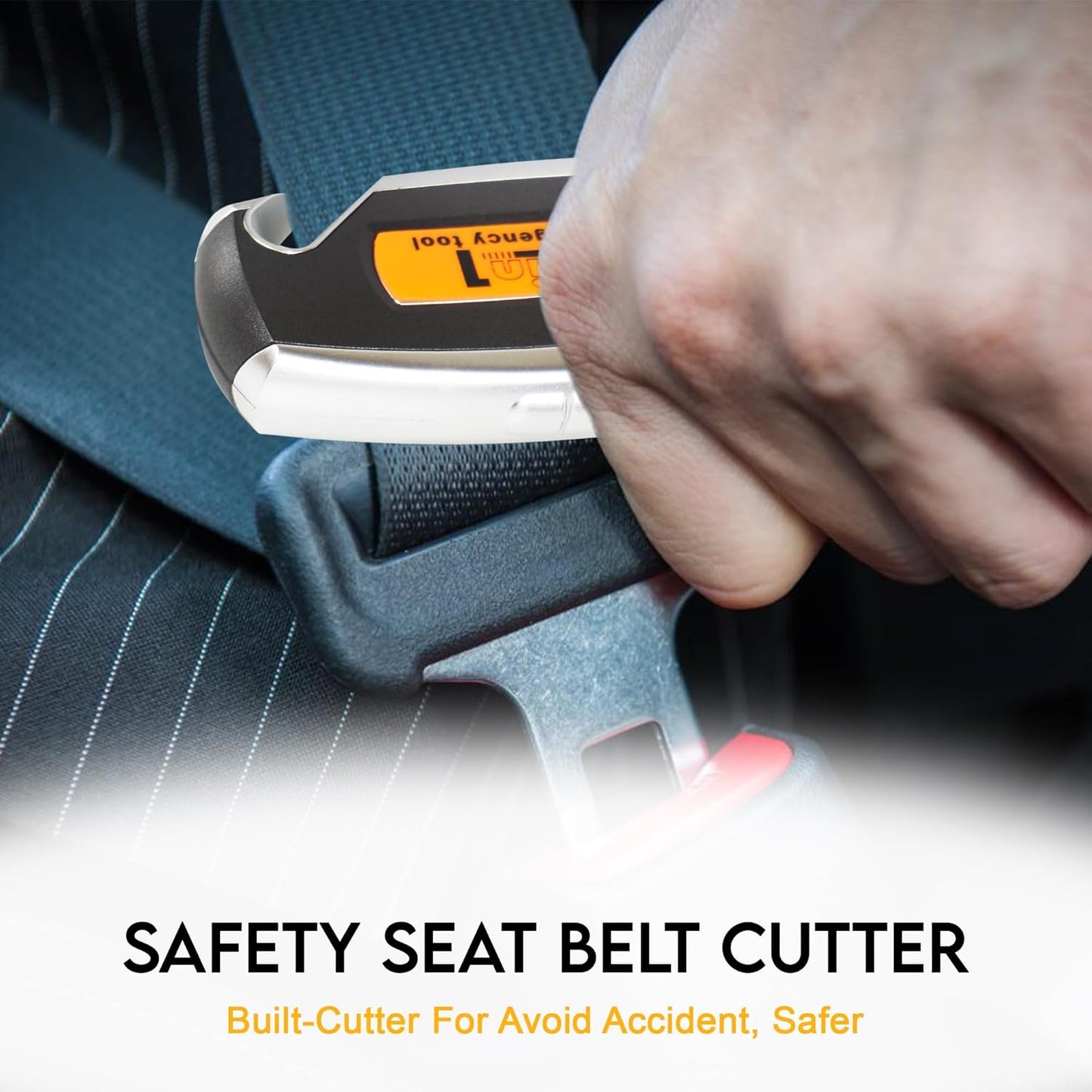 Cason 4 in 1 Digital Tyre Pressure Gauge With Car Window Hammer, Seat belt Cutter, Flashlight| Tyre pressure monitoring for Real-Time Readings