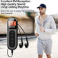 Cason Small FM Radio/Pocket Mini Radio with Earphones,USB Rechargeable Portable Transistor Radio,Digital Tuning,LCD Screen,Stereo Sound, Belt Clip for Gym,Walking(Black)