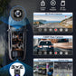 Cason 4k Dash Camera for Car with Carplay/Android System Touch Screen 10-Inch &1080P Rear Camera,Car Dash Camera Front and Rear with GPS, with Voice Control,Bluetooth for All Vehicles