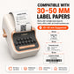 CASON Mini Label Printer Machine | Vintage Thermal Label Maker for Home, Office, Storage, Packaging & Small Business, Bottle Label Machine,30-52mm Label Adjustable Paper
