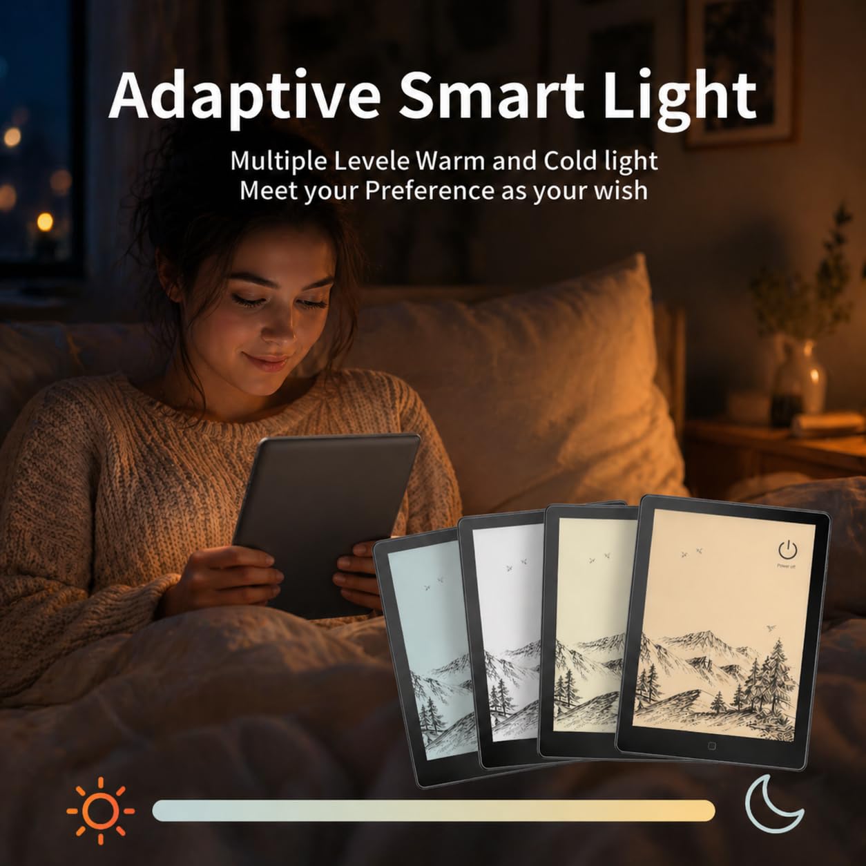Cason E8- E-Reader Tablet with Black E-Ink Display with Adjustable Back Light –6 inch Portable Glare-Free Ebook Reader, Built-in Speaker, WiFi,Long Lasting Battery(32 GB Internal Memory)
