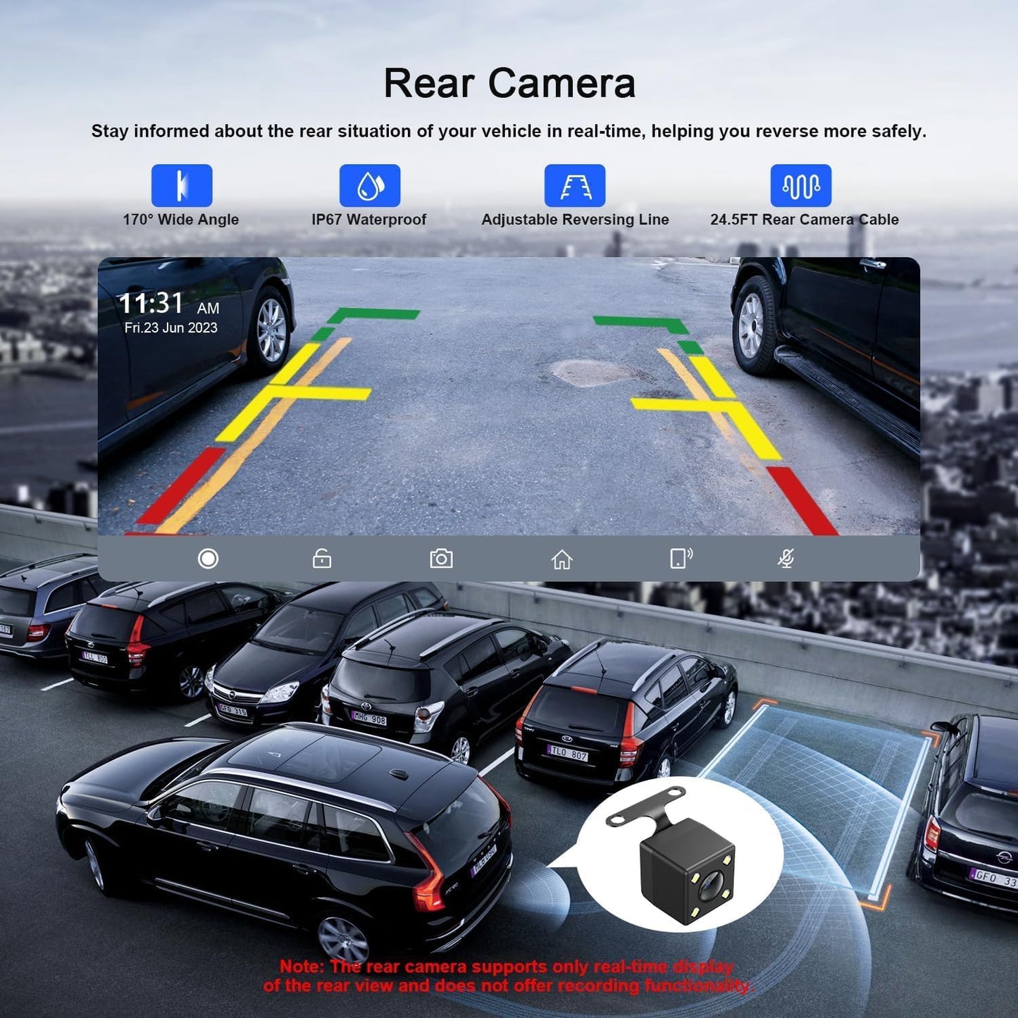 Cason Upgraded Carplay Android System Touch Screen 10-Inch Android Car Stereo Infotainment System IPS LED Car Display Screen with Rear Camera,Voice Control,BT for All Vehicle