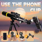 Cason F50070-Telescope for Astronomy,Galaxy 70mm Aperture 500 mm Refractor Zoom Monocular Telescope for Adults & Kids,Easyto Use for Moon,Planets,Stars,Galaxy with Aluminum Tripod and Phone Adapter