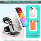 Cason 23W Certified Qi2 Wireless Charger for iPhone,Magnetic 3 in 1 Mag Safe Wireless Charging Pad/Stand,Fast Charging Dock for iPhone 13,14,15,16 & S23,S24 Ultra (Mettalic Grey)