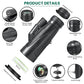 Cason -10x50 Monoculars for Long Distance,High Power Monocular Telescope for Adults & Kids with BAK4 Prism |Super Bright |FMC Lens, Suitable for Bird Watching,Outdoors,Travel(Black)