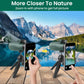 Cason -12x50 Monoculars For Long Distance,High Power Monocular Telescope For Adults & Kids With Phone Adapter,Tripod & Carry Bag With BAK4 Prism,FMC Lens,Suitable for Bird Watching,Travel(Black-Green)
