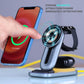 Cason 23W Certified Qi2 Wireless Charger for iPhone,Magnetic 3 in 1 Mag Safe Wireless Charging Pad/Stand,Fast Charging Dock for iPhone 13,14,15,16 & S23,S24 Ultra (Mettalic Grey)