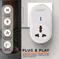 CASON - Self-Powered Battery Free Wireless Door Bell for Home Long Range/Wireless Calling Bell,Remote Bell With Socket Plug In type,up to 1000ft Range (White)