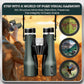Cason ED Glass- 15 X 52 Binoculars for Long Distance,Binoculars for Bird Watching,Wildlife with Phone Adapter | Mettalic Knobs | Nitrogen Filled | Range 3000 Meter | BAK 4 Glass (Green)