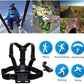 CASON Action Camera Chest Mount with Adjustable Strap CS6, CN10, Go Pro & Other Action Camera Models