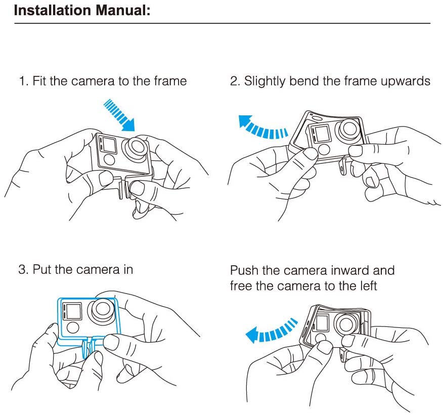 Cason -Frame Shell /Housing Case Cage for Cason CN10 Action CameraAction Camera Accessories