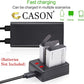 Cason Premium Dual Charger Station/Dual Port Battery Charger with Micro USBAction Camera Accessories