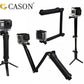 Cason -Tripod for Action Camera 3-Way Monopod Grip Foldable Selfie Stick